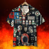 Personalized Firefighter Hawaiian Shirt Modern Fire Truck Water Pumping System