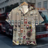 Personalized Firefighter Hawaiian Shirt Fire Engine Side Panel