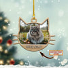 Custom Name &amp; Picture Ornament - Cat-ATM2K Car Ornament