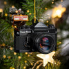 Custom Name Camera Car Ornament - Gift for Photographer