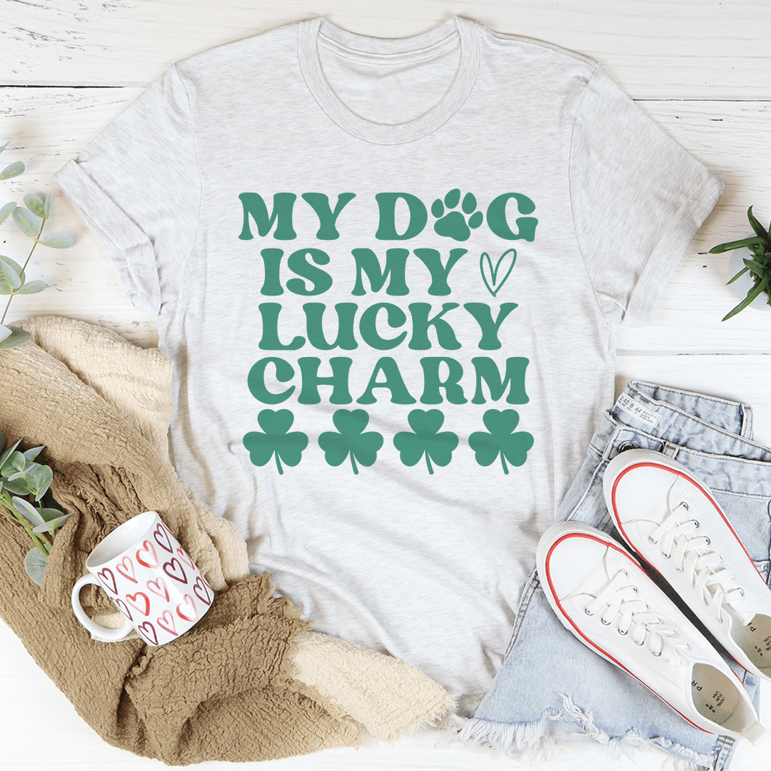 PresentsPrints, My Dog Is My Lucky Charm St Patrick's Day, Irish T-Shirt