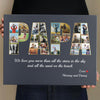 PresentsPrints, Papa Custom Photo Collage, 26 Pictures, Personalized Name And Text Canvas Wall Art