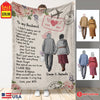 To My Wife I Love You Personalized Blanket - Gift For Couple