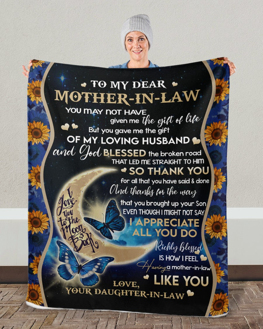 PresentsPrints, To My Mother In Law - Fleece Blanket