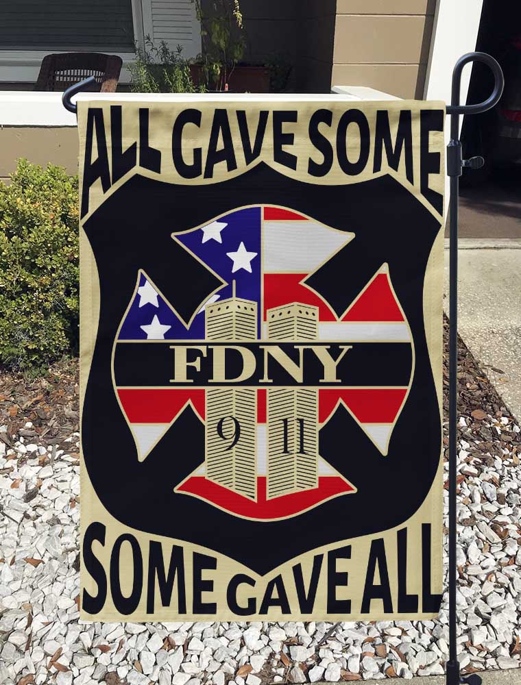 All Gave Some Some Gave All Garden Flag/Yard Flag 12 inches x 18 inches Twin-Side Printing