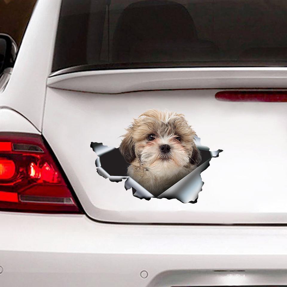 Funny Shih Tzu Sticker Emoji Funny Pictures Die Cut Stickers Christmas Gifts For Dad