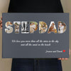 PresentsPrints, Stepdad Custom Photo - Personalized Name And Text Canvas Wall Art