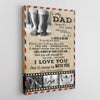 PresentsPrints, To My Dad, My Dad - My Hero, Custom Photo Canvas Wall Art